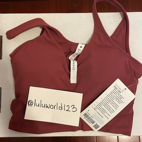 Sz 8 NWT Lululemon Align Tank Top Mulled Wine - Picture 5 of 6